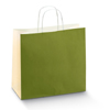 150 Trendbag® Papier-Tragetaschen Toptwist 320 x 140 x 300 Shopper Verde