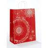 25 Trendbag® Papier-Tragetaschen Toptwist 240 x 110 x 310 Weihnachtsphantasie rot